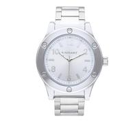 Radiant - Collezione Marcello - Orologio analogico. Orologio da polso per uomo. Orologio con bracciale, quadrante bianco e cinturino argento. Dimensione 44mm. Resistenza all'acqua 5ATM.