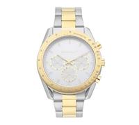 Radiant - Collezione Marlon - Orologio analogico. Orologio da polso per uomo. Orologio con bracciale, quadrante bianco e cinturino argento e oro. Dimensione 44mm. Resistenza all'acqua 5ATM.