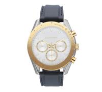 Radiant - Collezione Marlon - Orologio analogico. Orologio da polso per uomo. Orologio con bracciale, quadrante argento e cinturino marrone in silicone. Dimensione 44mm. Resistenza all'acqua 5ATM.