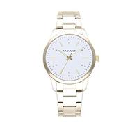 Radiant - Collezione Saona - Orologio analogico in cuarzo. Orologio da polso per donna. Orologio con bracciale con quadrante dorato e cinturino in acciaio inossidabile. Dimensioni 36mm. 3ATM.