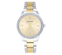 Radiant - Collezione Universe - Orologio analogico e automatico. Orologio da polso da donna al quarzo e quadrante dorato. Cinturino in acciaio inossidabile in bitono dorato e argento da 38 mm.,