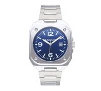 Radiant - Collezione Vittorio - Orologio analogico. Orologio da polso per uomo. Orologio con bracciale, quadrante blu e cinturino argento. Dimensione 42mm. Resistenza all'acqua 5ATM.