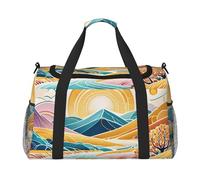 Radiant Dreams - Borsone da viaggio per uomini e donne, borsa da viaggio pieghevole e spaziosa borsa da viaggio per riporre articoli da toeletta, articoli personali, nero, L, Nero , L