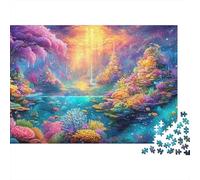 Radiant Light over Magical Underwater World Puzzle Da 1000 Pezzi Underwater World Educativo E Sfidante, Riciclato 70x50cm/1000pcs