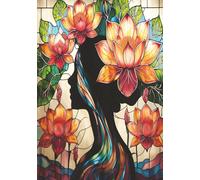 Radiant Lotus Reflections: Collage Ruled Journal for Mindfulness & Inner Peace: Featuring Lotus Flower Designs on Every Page | 7x10 192 Cream Pages