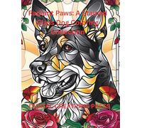 RADIANT PAWS - A Stained Glass Dog Coloring Collection