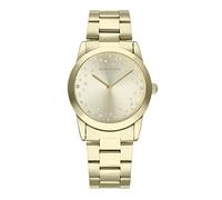 Radiant - Collezione Fiji - Orologio analogico e in cuarzo. Orologio da polso per donna. Orologio con bracciale con quadrante dorato e cinturino in acciaio inossidabile. Dimensioni 36mm. 3ATM.