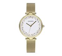 RADIANT RELOJ THE CIRCLE 36MM SILVER DIAL IPG MESH / 3 ATM