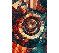 Radiant Spiral: A 6x9 Dot Grid Journal - 200 Pages: A Burst of Color, Geometry, and Mindspace in Motion