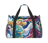 Radiant Spirits - Borsone da viaggio per uomini e donne, borsa da viaggio pieghevole e spaziosa borsa da viaggio per riporre articoli da toeletta, articoli personali, nero, L, Nero , L