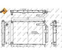 RADIAOTRE E CONDENSATORE NISSAN MICRA BENZINA DAL '03 (FUSO UNICO BLOCCO) NUOVO