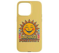 Radiate Positivity Citazione edificante Inspiring Bright Sunshine Custodia per iPhone 15 Pro Max