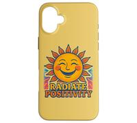 Radiate Positivity Citazione edificante Inspiring Bright Sunshine Custodia per iPhone 16 Plus