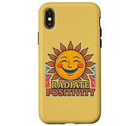 Radiate Positivity Citazione edificante Inspiring Bright Sunshine Custodia per iPhone X/XS
