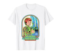 Radiate Positivity Sarcastic Retro Vintage Funny Adult Humor Maglietta