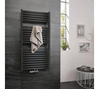 Radiateur de salle de bains HSK Line Two largeur : 60cm, hauteur : 123 cm, 8216123-173, 8216123-173, Colorazione: Nero grafite