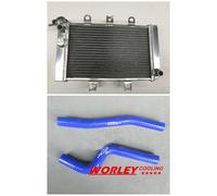 Radiator and Silicone Hose for Polaris Predator 500 2003 2004 2005 2006 BLUE new