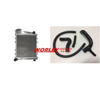 Radiator + BLACK hose for 1967-1991 AUSTIN /ROVER MINI cooper MORRIS ALL MODELS