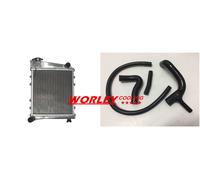 Radiator + BLACK hose for 1967-1991 AUSTIN /ROVER MINI cooper MORRIS ALL MODELS