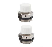 Radiator Bleed Valve 2-Pack Silver Air Release(Copper 1/2) | Efficient air expulsion, optimal heat distribution, quick setup, silver finish, residential use