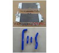 Radiator & BLUE Hose FOR Yamaha YZ250F YZF250 2001 02 03 04 05 WR250F 01-06 new