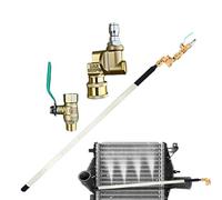 Radiator Cleaning Tool, 4500 Psi Tool, 25.59x2.56in Air Pipe Attachment, Extended Metal Nozzle, Heavy Duty Pressure Design for Generator, Garage, Trailer, Rv, Workshop, Maintenance, Repair Supply