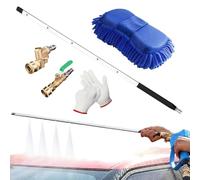 Radiator Cleaning Wand - High-Pressure Wand | 24in Washing Rod with Nozzle Tips and Quick Couplers Flush Tool for HVAC Car RV Truck Home Gutter