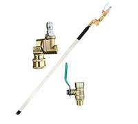 Radiator Cleaning Wand, Pressure Washer Tool, 25.59x2.56in PSI High Cleaner, Air Pipe Attachment, Heavy Duty Cleaning Accessory for Generator, Garage, Trailer, RV, Repair Shop