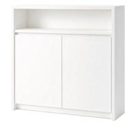 Radiator Cover Cabinet with Double Door Open Shelf Metal Links | Radiator Heater Cover, Easy Access Cover for Living Room Bedroom Hallway(White,100x20x90cm/39x8x35in)