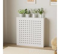 Radiator Cover, Radiator Covers for Home Heating Cabinet Decorative Wall Shelf White Living Room Heating Decorative Cabinet for Office Hallway Living Room(60x60x20cm/23.6x23.6x7.9in)