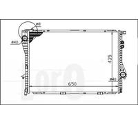 Radiatore 004-017-0031 ABAKUS per BMW 5 7 5 Touring