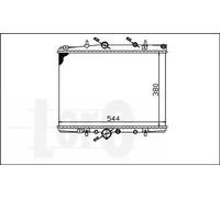 Radiatore 009-017-0004 ABAKUS per CITROËN C5 I Break C5 I