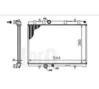 Radiatore 009-017-0015 ABAKUS per CITROËN C4 II DS4 C4 GRAND PICASSO I DS5 XSARA