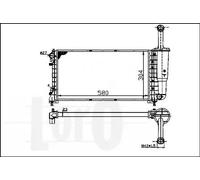 Radiatore 016-017-0059 ABAKUS per LANCIA FIAT