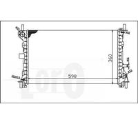Radiatore 017-017-0006 ABAKUS per FORD FOCUS I FOCUS I Tre volumi