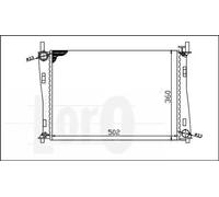 Radiatore 017-017-0018 ABAKUS per FORD MAZDA