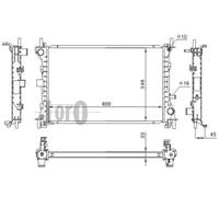 Radiatore 017-017-0031 ABAKUS per FORD FOCUS I FOCUS I Turnier
