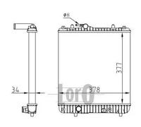 Radiatore 037-017-0092 ABAKUS per OPEL AGILA