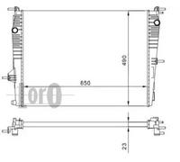 Radiatore 042-017-0053 ABAKUS per RENAULT FLUENCE MEGANE III Coupé MEGANE CC