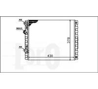 Radiatore 053-017-0036 ABAKUS per SEAT AROSA