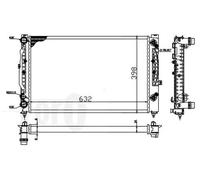 Radiatore 053-017-0053 ABAKUS per AUDI VW SKODA