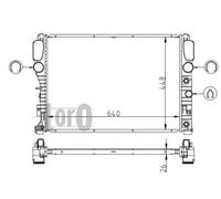 Radiatore 054-017-0033 ABAKUS per MERCEDES-BENZ CLASSE E CLASSE E T-Model CLS