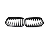 Radiatore 1Pair Auto Paraurti Anteriore Griglia Rene Grill Singola Stecca Per BMW X2 Serie F39 2018 2019 2020 2021 Plastica ABS Nero Lucido Griglia Radiatore