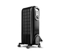 De’Longhi V550715.BG stufetta elettrica Interno Beige, Nero 1500 W Riscaldatore ambiente elettrico a olio