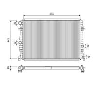 VALEO 701285 Radiatore motore