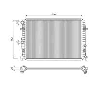 Radiatore 701304 VALEO
