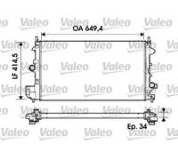 Radiatore 734339 VALEO per OPEL SAAB