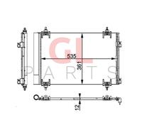 Radiatore A/C Condensatore Per CITROEN C4 GRAND PICASSO 2006- 9682531580