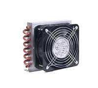 Radiatore a condensatore a guscio piccolo, scambiatore di calore for frigorifero e congelatore, tubo di rame alettato in alluminio raffreddato ad aria/acqua, ventola di raffreddamento ad alta efficien