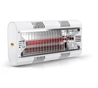 Radiatore a Infrarossi 2000 Watt Riscadatore Alogena Riscaldamento 10 Con ² [EEK: 1501-2000W]